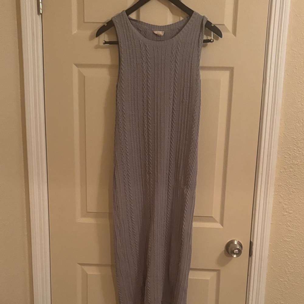 Sleeveless Sage green Knit Dress